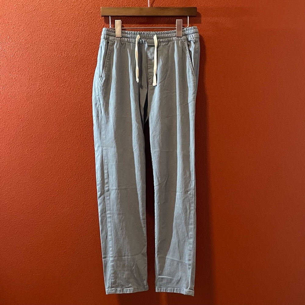 Marine Layer Light Blue Drawstring Jogger Pants